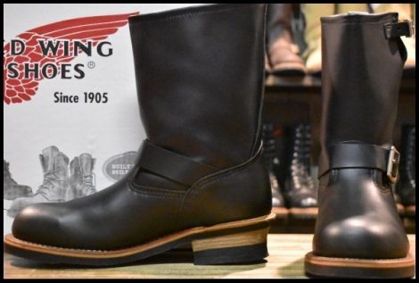 【8.5D 箱付 美品 07年】レッドウィング 2268 エンジニア 黒 ブラッククローム スチールトゥ ブーツ redwing HOPESMORE