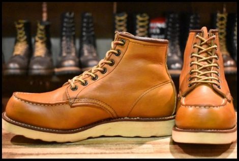 【7E 良品 サイド羽タグ 98年】レッドウィング 875 アイリッシュセッター 茶 オロイジナル モックトゥ 編み上げ ブーツ redwing HOPESMORE