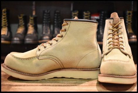 【7.5E 良品 10年】レッドウィング 8173 スエード アイリッシュセッター ホーソーン ラフアウト モックトゥ ブーツ redwing HOPESMORE