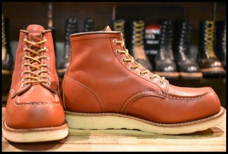 【7.5E 美品 犬タグ復刻 19年】レッドウィング 8875 アイリッシュセッター 赤茶 オロラセット モックトゥ ブーツ redwing HOPESMORE