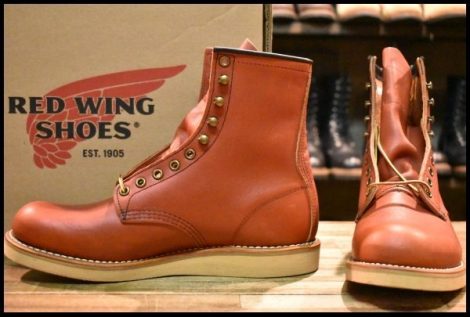 【9D 未使用 10年】レッドウィング 2940 オロラセット プレーントゥ 赤茶 レースアップ ロング 編み上げ ブーツ redwing HOPESMORE