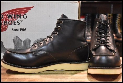 【9.5D 箱付 良品 07年】レッドウィング 8130 アイリッシュセッター 黒 ブラッククローム モックトゥ 8179 ブーツ redwing HOPESMORE