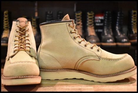 【7.5E 良品 10年】レッドウィング 8173 スエード アイリッシュセッター ホーソーン ラフアウト モックトゥ ブーツ redwing HOPESMORE