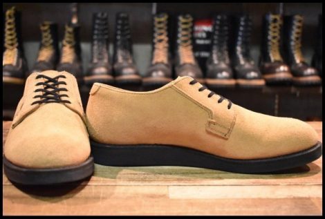 【9D 美品 13年】レッドウィング 9103 ポストマン オックスフォード サンド モハヴェ ラフアウト 短靴 ブーツ redwing HOPESMORE