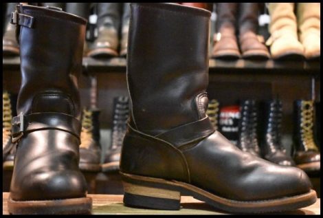 【6D 良品 PT91プリント 94年05月刻印】レッドウィング 2268 エンジニア ブラッククローム スチールトゥ ブーツ redwing HOPESMORE
