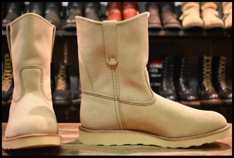 【9E 未使用 10年】レッドウィング 8168 スエード ペコス ホーソーンアビレーンラフアウト ブーツ redwing pecos HOPESMORE