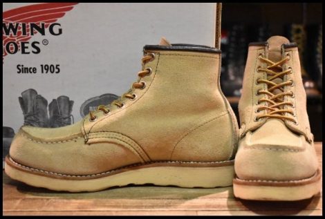 【5.5D 箱付 良品 08年】レッドウィング 8173 スエード アイリッシュセッター ホーソーン ラフアウト モックトゥ ブーツ redwing HOPESMORE