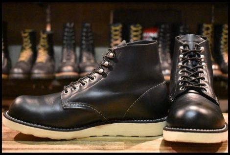 【7D 美品 犬タグ復刻 21年】レッドウィング 8165 アイリッシュセッター ブラッククローム プレーントゥ ブーツ redwing HOPESMORE