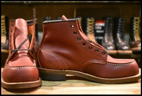 【8D 箱付 DEAD 100周年 04年】レッドウィング 8282 ブラウン 茶 モック カッパーワークスミス 編み上げ 限定 ブーツ redwing HOPESMORE