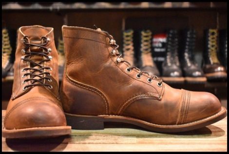 【9D 箱付 美品 22年】レッドウィング 8085 アイアンレンジャー 茶 ブラウン カッパーラフ＆タフ アイアンレンジ ブーツ redwing HOPESMORE