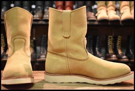 【9E 箱付 美品 25年】レッドウィング 8168 スエード ペコス ホーソーン アビレーン ラフアウト プルオン ブーツ redwing pecos HOPESMORE