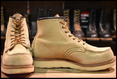 【5.5D 箱付 良品 08年】レッドウィング 8173 スエード アイリッシュセッター ホーソーン ラフアウト モックトゥ ブーツ redwing HOPESMORE