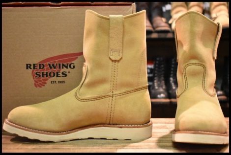 【9E 箱付 美品 25年】レッドウィング 8168 スエード ペコス ホーソーン アビレーン ラフアウト プルオン ブーツ redwing pecos HOPESMORE