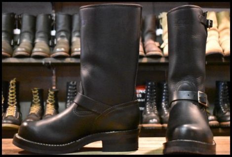 【9EE 美品 100周年 19年】WESCO ウエスコ カスタムボス 黒 ブラック ビブラム エンジニア BOSS ブーツ HOPESMORE
