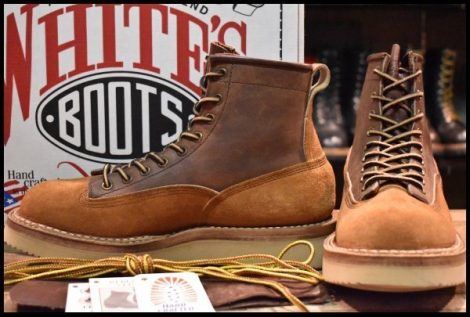 【8E 箱付 美品 Country別注】WHITE’S ホワイツ ノースウエストLTT ハーベストラフアウト×ブラウン 茶 レースアップ ブーツ HOPESMORE