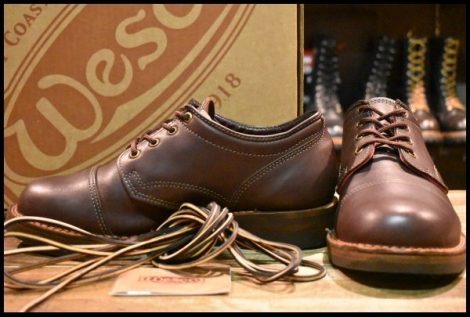 【10E 箱付 美品】WESCO ウエスコ カスタムJHクラシックスLTT オックスフォード ブラウン 茶 ビブラム700 ジョンヘンリー ブーツ HOPESMORE