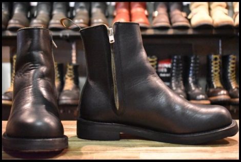 【8 箱付 美品】Rolling dub trio ローリングダブトリオ RDT-A14 CASPER キャスパー 黒 ブラックグリーンティーコア ブーツ HOPESMORE