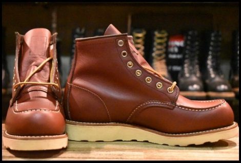 【7D 未使用 13年】レッドウィング 9106 アイリッシュセッター 赤茶 レッドブラウン モックトゥ 8875 ブーツ redwing HOPESMORE