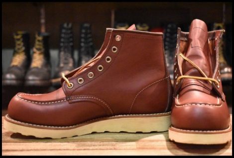 【7D 未使用 13年】レッドウィング 9106 アイリッシュセッター 赤茶 レッドブラウン モックトゥ 8875 ブーツ redwing HOPESMORE