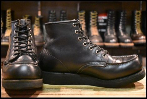【8D 良品 羽タグ 98年】レッドウイング 8137 アイリッシュセッター 黒 ブラッククローム ブーツ redwing HOPESMORE