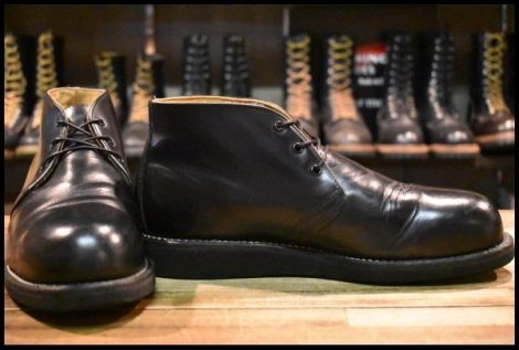 【8EE 良品 ASTM 13年】レッドウィング 2597 ポストマン チャッカ 黒 ブラック シャパラル 9196 ブーツ redwing HOPESMORE