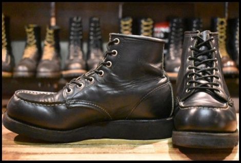 【8D 良品 羽タグ 98年】レッドウイング 8137 アイリッシュセッター 黒 ブラッククローム ブーツ redwing HOPESMORE
