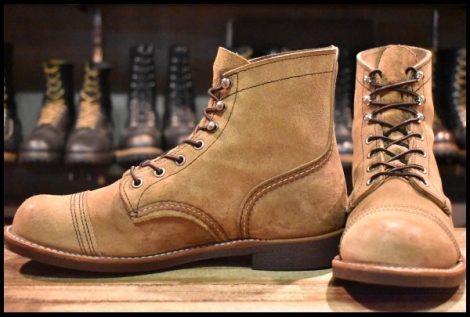 【8.5D 美品 22年】レッドウィング 8083 アイアンレンジャー 茶 ミュールスキナー ラフアウト キャップトゥ ブーツ redwing HOPESMORE