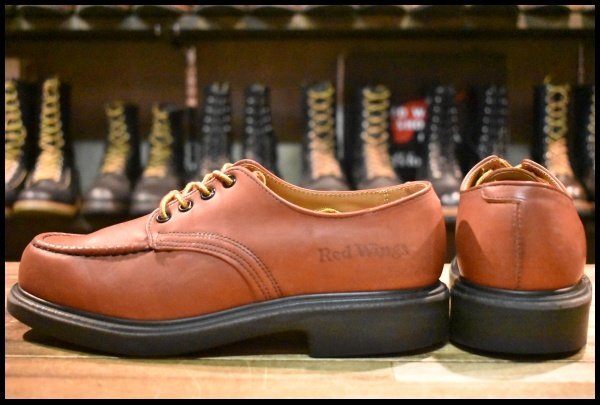 箱付き Red Wings 8104 WORK OXFORD 羽根タグ オロラ 7D 良品 旧羽タグ 91年04月】レッドウィング 104 スーパーソール