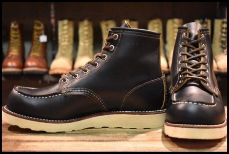 【8E 美品 17年】レッドウィング 9874 アイリッシュセッター ブラック クローンダイク モックトゥ 黒 ブーツ redwing HOPESMORE