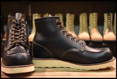 【8E 美品 17年】レッドウィング 9874 アイリッシュセッター ブラック クローンダイク モックトゥ 黒 ブーツ redwing HOPESMORE