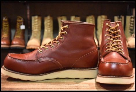 【8.5E 良品 犬タグ 97年】レッドウィング 8875 アイリッシュセッター 赤茶 オロラセット モックトゥ 編み上げ ブーツ redwing HOPESMORE