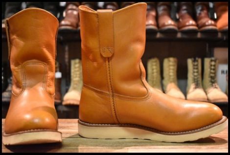 【7.5E 良品 16年】レッドウィング 9866 ゴールドラセット ペコス 茶 プルオン クッションソール ブーツ redwing pecos HOPESMORE