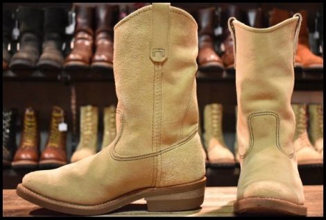 【8E 良品 07年】レッドウィング 8156 スエード ペコス ベージュ ホーソーン アビレーンラフアウト ブーツ redwing pecos HOPESMORE