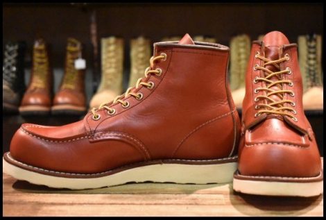 【8E 美品 犬タグ復刻 24年】レッドウィング 8875 アイリッシュセッター 赤茶 オロラセット モックトゥ ブーツ redwing HOPESMORE