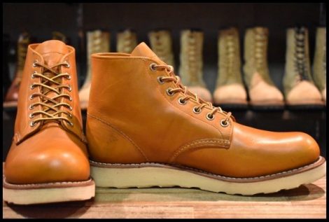 【7D 良品 11年】レッドウィング 9871 ゴールドラセット アイリッシュセッター プレーントゥ 編み上げ ブーツ redwing HOPESMORE