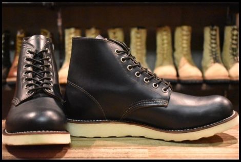 【9.5D 美品 12年】レッドウィング 9870 アイリッシュセッター クローンダイク 黒 プレーントゥ 編み上げ ブーツ redwing HOPESMORE