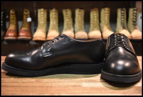 【9D 美品 24年】レッドウィング 101 ポストマン シューズ 黒 ブラック シャパラル 短靴 ローカット ブーツ redwing HOPESMORE