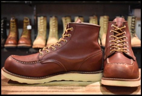 【10D 良品 15年】レッドウィング 9106 アイリッシュセッター 赤茶 レッドブラウン モックトゥ 編み上げ 8875 ブーツ redwing HOPESMORE