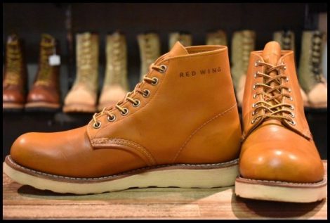 【7D 良品 11年】レッドウィング 9871 ゴールドラセット アイリッシュセッター プレーントゥ 編み上げ ブーツ redwing HOPESMORE