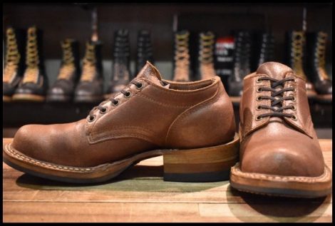 【7.5E 美品】WHITE’S ホワイツ オックスフォード ブラウン ワックスフレッシュ ビブラム435シングル シューズ 短靴 ブーツ HOPESMORE
