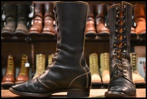 【8 良品】CLINCH クリンチ ハイライナー Hi-Liner Boots Black ブラック Latigo レースアップ BRASS ブラス ブーツ HOPESMORE