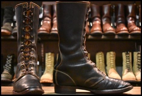 【8 良品】CLINCH クリンチ ハイライナー Hi-Liner Boots Black ブラック Latigo レースアップ BRASS ブラス ブーツ HOPESMORE
