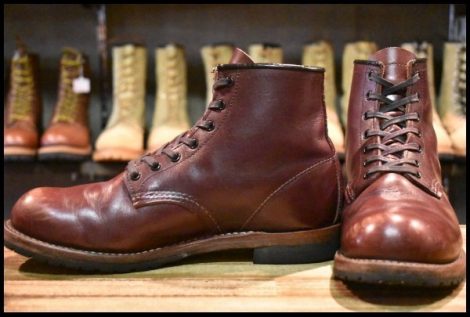 【8D 良品 17年】レッドウィング 9411 ベックマン ブラックチェリー フェザーストーン プレーントゥ 9011 ブーツ redwing HOPESMORE