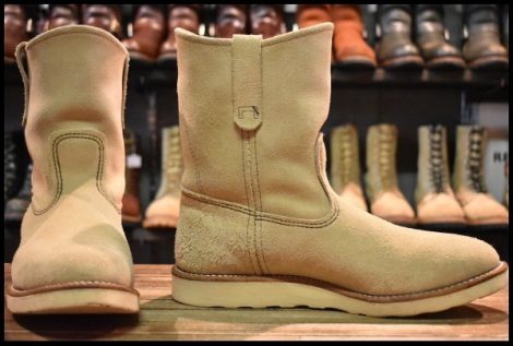 【9.5E 良品 10年】レッドウィング 8168 スエード ペコス ホーソーン アビレーン ラフアウト プルオン ブーツ redwing pecos HOPESMORE