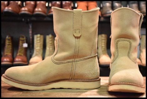 【9.5E 良品 10年】レッドウィング 8168 スエード ペコス ホーソーン アビレーン ラフアウト プルオン ブーツ redwing pecos HOPESMORE