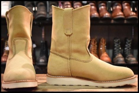 【7.5E 箱付 美品 25年】レッドウィング 8168 スエード ペコス ホーソーン アビレーン ラフアウト ブーツ redwing pecos HOPESMORE