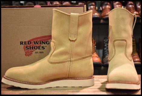 【10E 箱付 美品 25年】レッドウィング 8168 スエード ペコス ホーソーンアビレーンラフアウト ブーツ redwing HOPESMORE