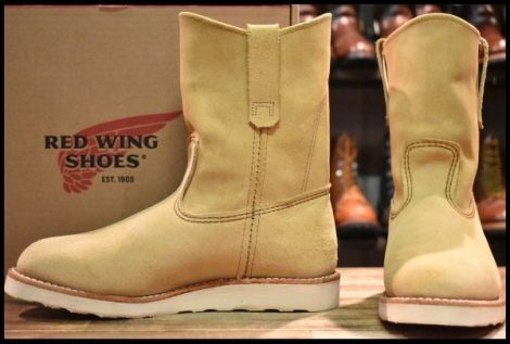 【7.5E 箱付 美品 25年】レッドウィング 8168 スエード ペコス ホーソーン アビレーン ラフアウト ブーツ redwing pecos HOPESMORE