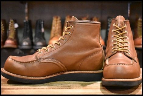 【8.5E 良品 14年】レッドウィング 8852 アイリッシュセッター 茶 ベルバリタン モックトゥ レースアップ ブーツ redwing HOPESMORE