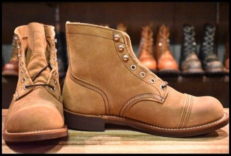 【8D 箱付 未使用 22年】レッドウィング 8083 アイアンレンジャー ミュールスキナー ラフアウト 8113 ブーツ redwing HOPESMORE